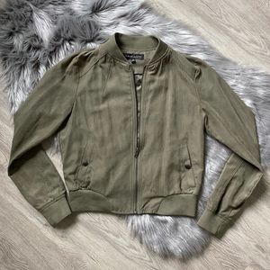 SOLD | Olive Green Bomber Jacket